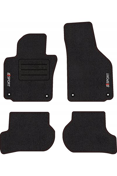 NO BRAND Covoraș de catifea cu tiv pentru SEAT TOLEDO III (2004 - 2009) LUX