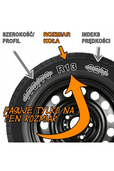 NO BRAND Capace de roată de 13'' pentru FIAT MERCEDES NISSAN OPEL VW VOLVO