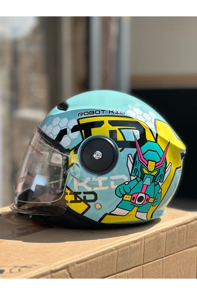 JK20 Çocuk Motosiklet Kaskı Ece 22-05 Sertifikalı Yarım Kask