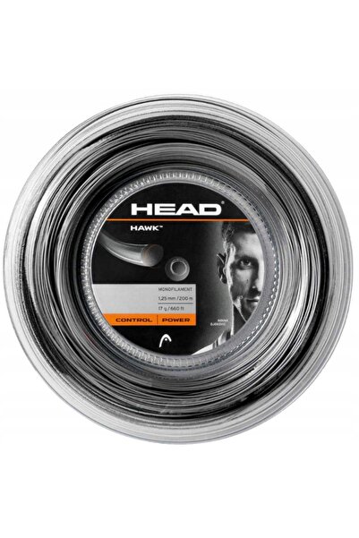 Head Hawk 1.25 gri corzi de tenis rolă completă 200m