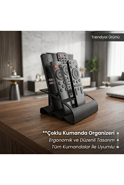 Genel Markalar Dekoratif Masaüstü Kumanda Organizeri – TV, Klima ve Uydu Kuma...