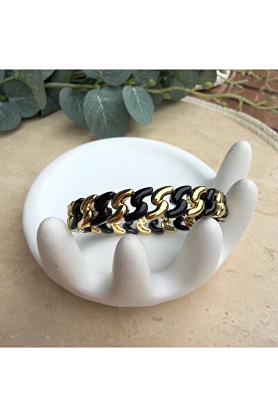 nesdesignn Colorful gold detailed s rubber bracelet