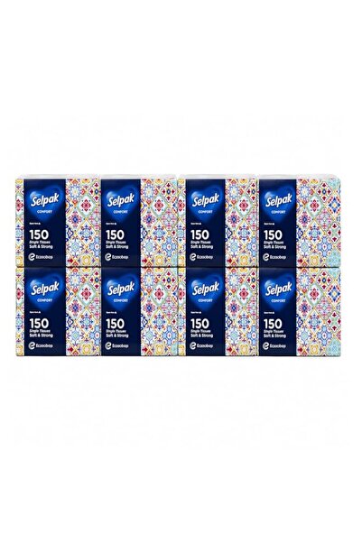 Generic Brand Selpak Comfort Facial Tissue 150 sheets 2 ply, Pack of 8