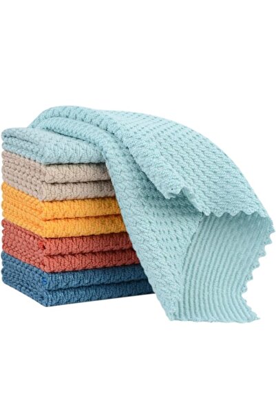 Generic 10 Pack Microfiber Dish Cloths for Kitchen Cleaning and Washing Dishe...