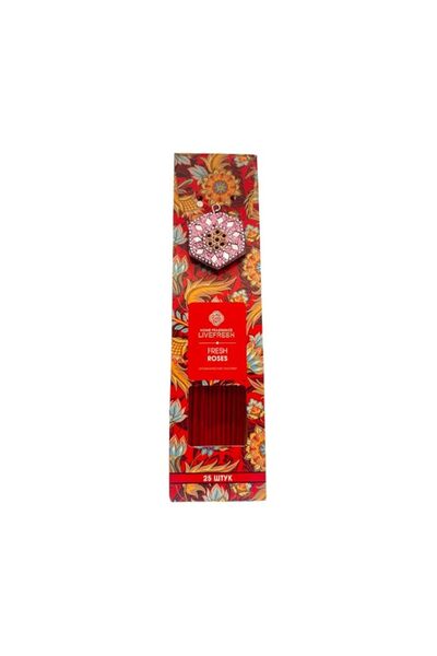 Generic Livefresh Rose Aroma Incense Stick Set – 25 Long-Lasting Sticks with ...