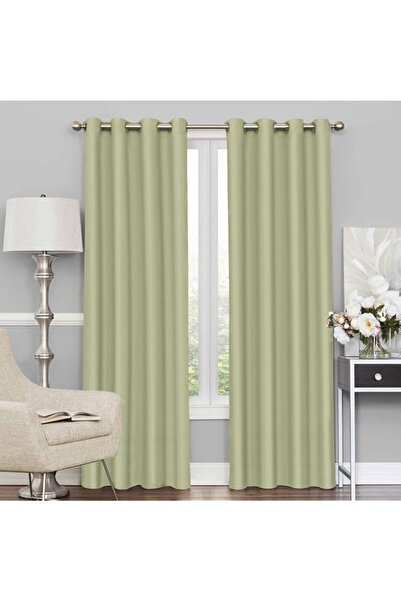 Generic Brand Story@Home 215 CM Premium Faux Silk Solid Pattern 100% Blackout...
