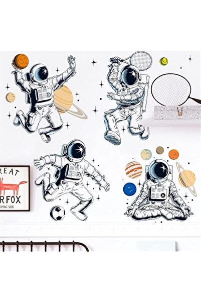 Generic Brand Astronauts Wall Decals, Removable PVC Universe Space Wall Stick...