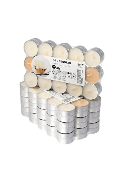 Generic Brand Ikea 4 x SINNLIG Sweet Vanilla Scented Tealight Candles - Set o...