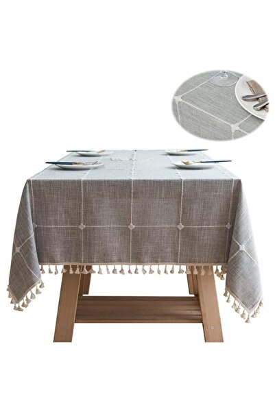 Generic Checkered Farmhouse Tablecloth, Wrinkle-Free, Dust-Proof Rectangle Ta...