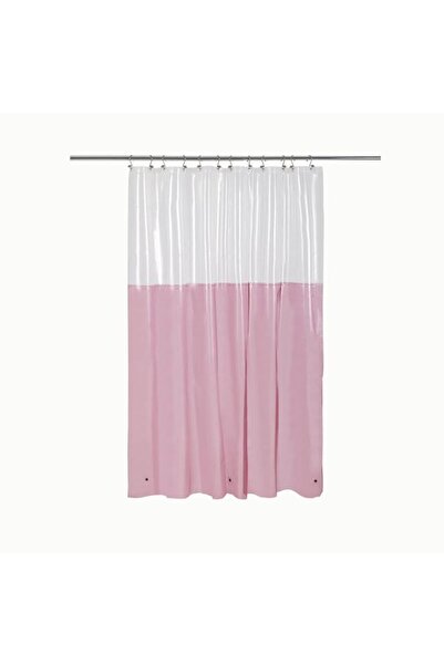 Generic Pink Shower Curtain Liner Heavy Duty 8G PEVA - Clear Top Plastic Show...