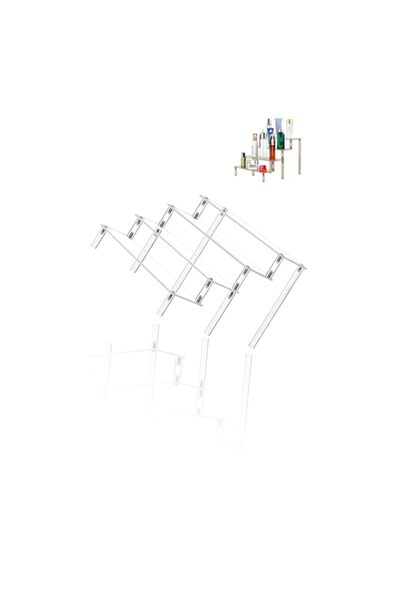 Generic Acrylic Display Rack Risers 4-Tier Transparent Stand for Cartoon Jewe...
