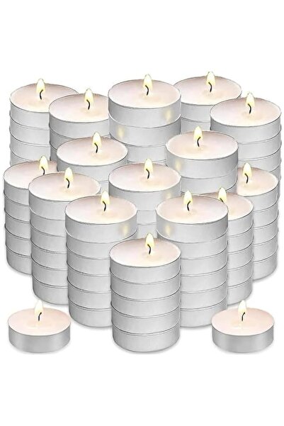 Generic Unscented Tealight Candles White Paraffin Wax Long Burning Tea Lights...