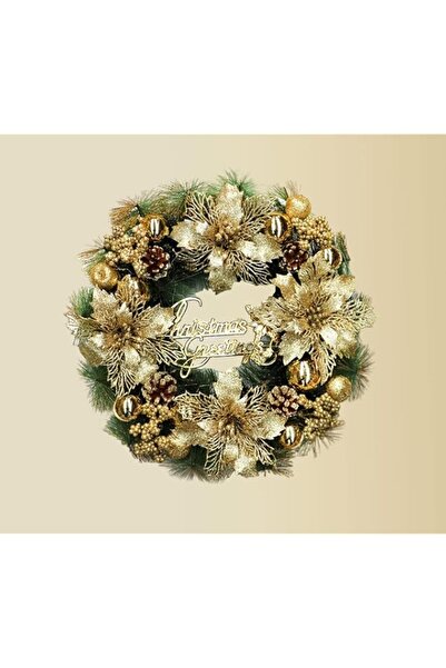 Generic Brand Artificial Christmas Hanging Wreath with Xmas Ball and Christma...