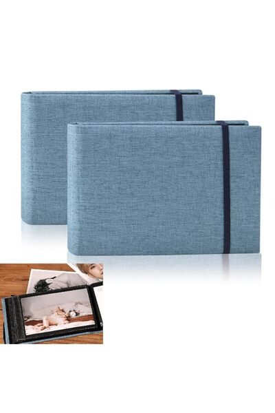 Generic Brand 2 Pack 4x6 Photo Album 100 Pockets, Linen Cover Small Picture A...