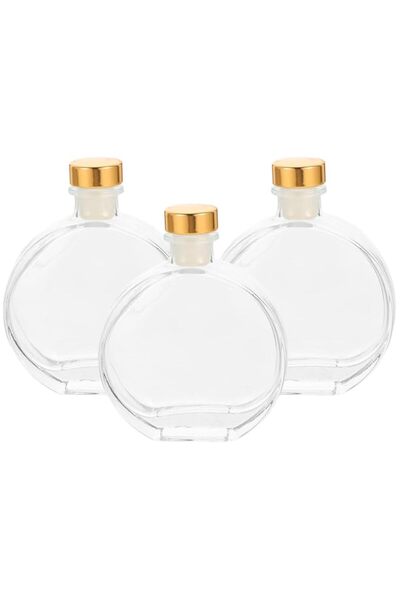 Generic Brand 100ml Clear Glass Diffuser Bottles, 3Pcs Refillable Essential O...