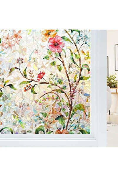 Generic Brand Window Privacy Film - Stained Glass Window Film Static Cling UV...