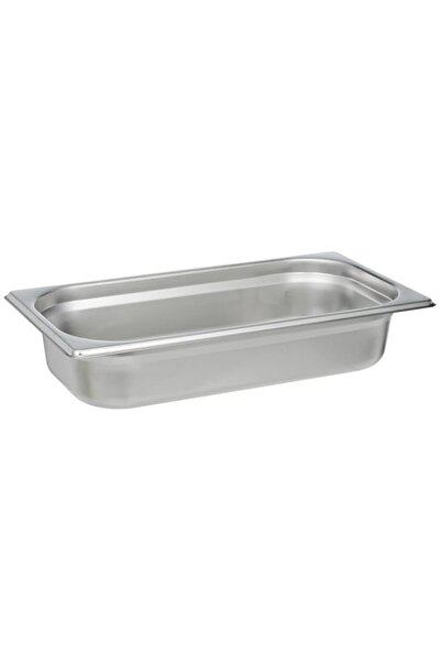 Generic Vague stainless steel gastronorm food storage pan, Silver 6.5 cm x 32...