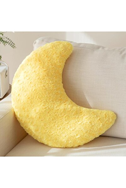 Generic Brand Moon Pillow, Moon Shaped Throw Pillow with Soft Plush for Couch...
