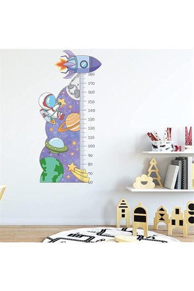 Generic Brand Kids Height Growth Chart Wall Stickers, Outer Space Wall Decals...
