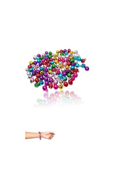 Generic Brand Sweet seven® Multicolor Mini Jingle Bells for Crafts, 100-Piece...