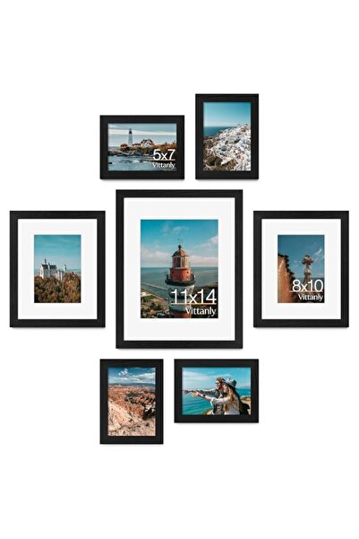 Generic Brand Vittanly 7 Pack Picture Frames, Picture Frames Collage Wall Dec...