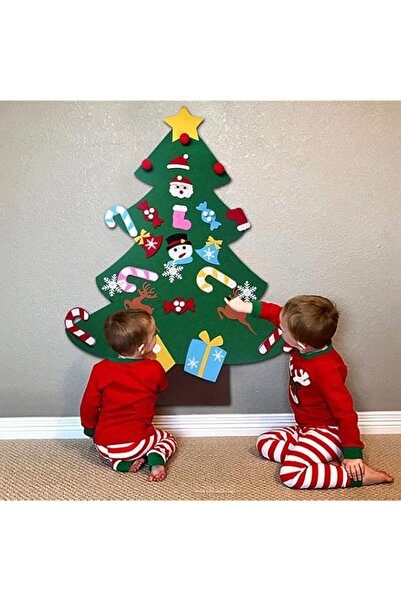 Generic Brand DIY Felt Christmas Tree Set with Ornaments for Kids, Xmas Gifts...