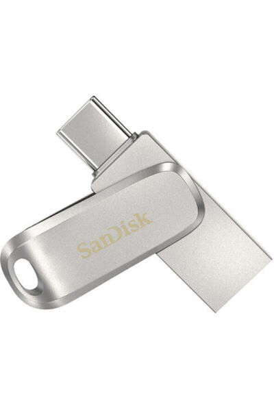 SanDisk Ultra Dual Drive Luxe 1TB USB 3.1 Στικάκι με σύνδεση USB-C & USB-A Ασημί