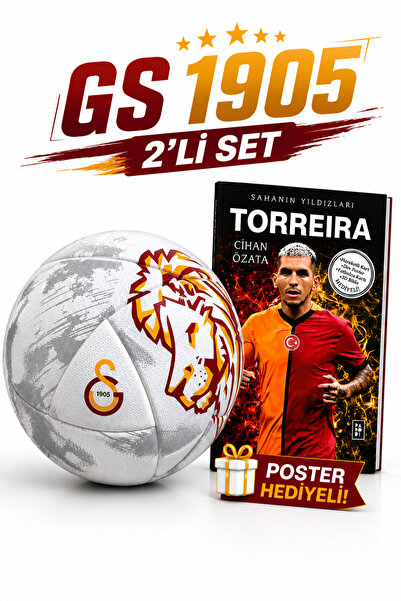 Galatasaray Velocity GS 1905 Futbol Topu No:5 Yeni Sezon + Futbolcu Kitabı Po...