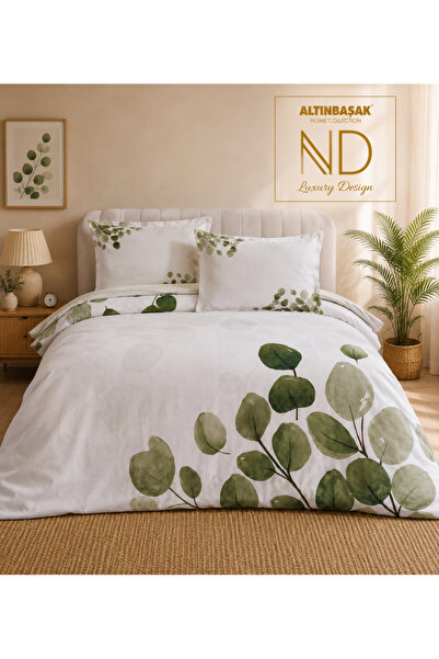 Altınbaşak Creaforce Double Duvet Cover Set Salva Mist