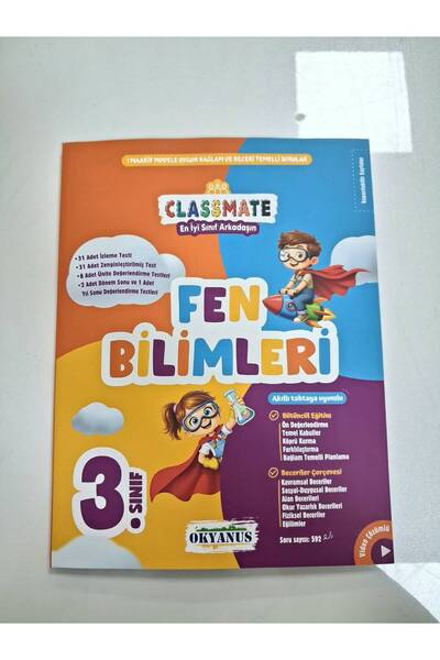 Okyanus Yayıncılık 3.SINIF CLASSMATE FEN BİLİMLERİ SORU BANKASI YENİ MAARİF M...