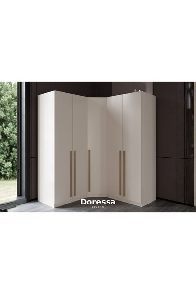 Doressa Living Sante 5 Kapılı Köşe Gardırop