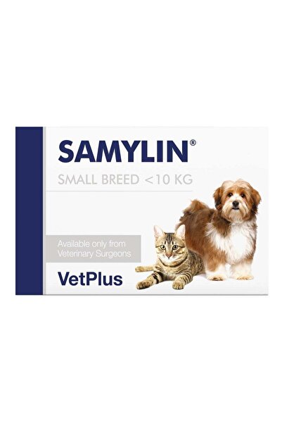 Vetplus SAMYLIN Small Breed Liver Support Supplement for Cats and Small Dogs ...