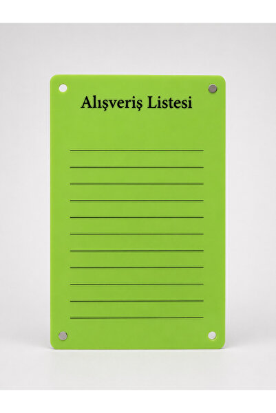 mufemu Alışveriş Listesi Yazı Tahtası - Silinebilir Kalemli Buzdolabı Not Pan...