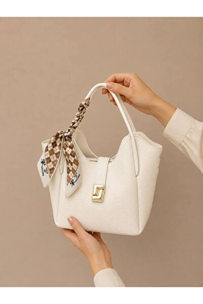 Polo Of Colors Fular Detail Women's Luxury Special Production Hand Shoulder Bag