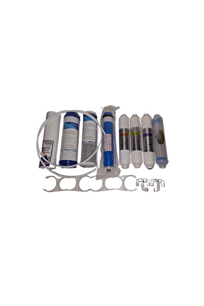 Generic Brand Set 8 cartuse rezerve filtre apa + 1m furtun + 6 coturi + 4 cle...