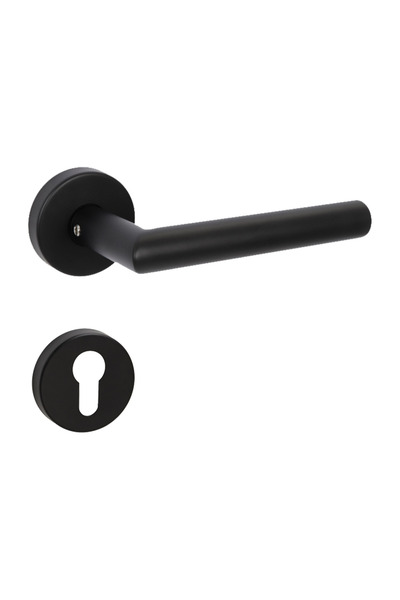 Bussare Mâner cu rozetă – Levana Black - rozetă cilindru PZ