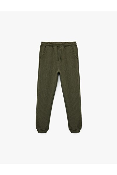 Koton Jogger Sweatpants with Elastic Waist Pocket Detail