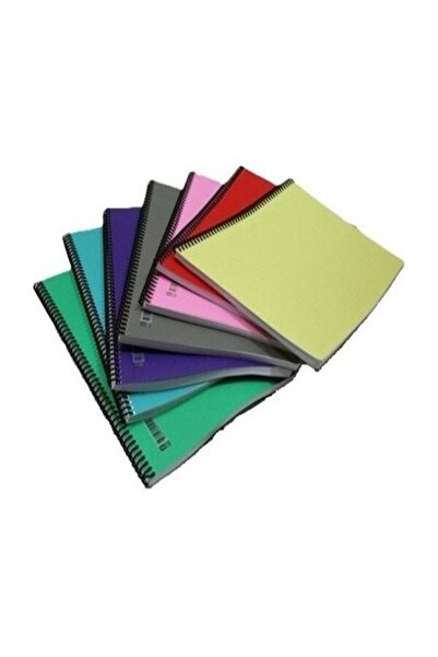 inci çelik aksesuar Spiral Notebook A4 Plastic Cover Lined 120 Yp