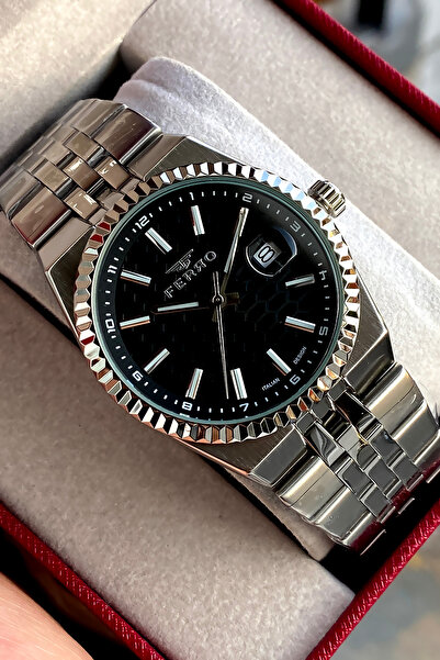 FERRO Men's wristwatch steel band 2 years warranty waterproof boxed