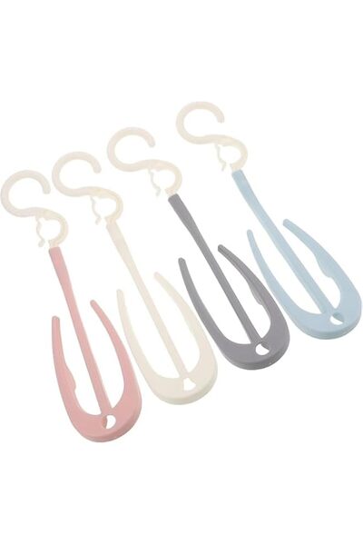 Generic Tazweeq 4 Pcs Multifunctional Shoe Drying Rack, 4 Light Colors Portab...