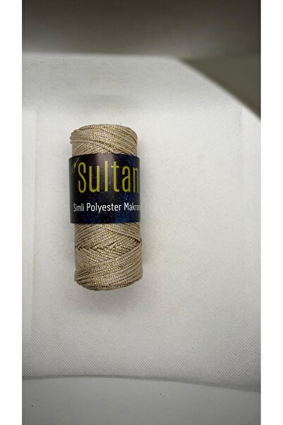 hobi dünyası evim 2 Adet Sultan Simli Polyester Makrome İpi 100 Gram -Çanta C...