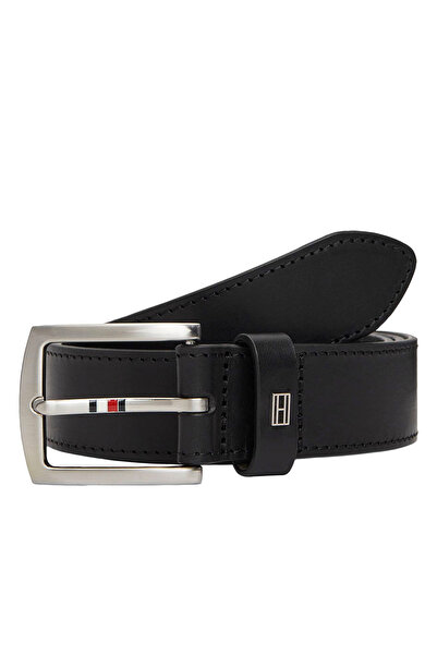 Tommy Hilfiger Siyah Erkek Kemer DENTON CORP 3.5