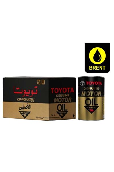 Toyota زيت محرك معدني أصلي 10W-30، عبوة كرتونية تحتوي على 24 زجاجة سعة 1 لتر
