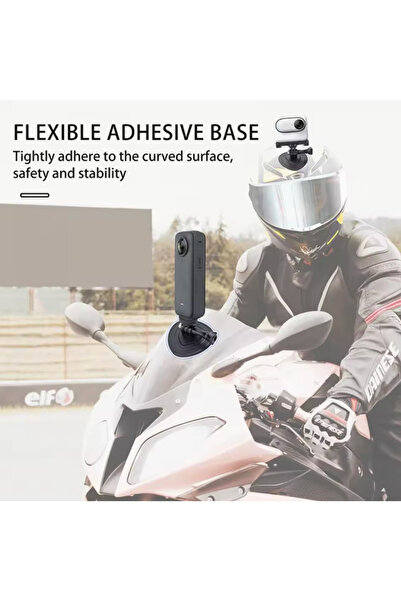 daki Aksiyon Kamera Yapışkanlı Esnek Montaj Aparatı (Insta360 X5/X4/Ace Pro 2/Osmo/ Pocket 3/4 /Action 5/ GoPro 13)