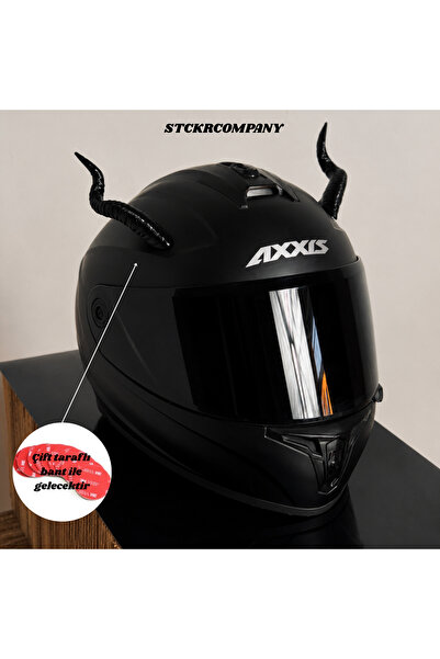 STCKRCO Kask Boynuzu - Kıvrımlı Dekoratif Kask Boynuzu - Gotik Kask Aksesuarı...