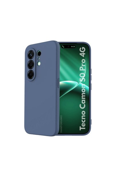 HANPORIUM غطاء سيليكون متوافق مع تكنو كامون 50 برو 4G، غطاء مرن بلون باستيل م...