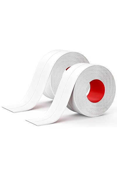 Generic Caulk Tape Waterproof Self Adhesive, 2 Rolls White Caulking Sealant S...