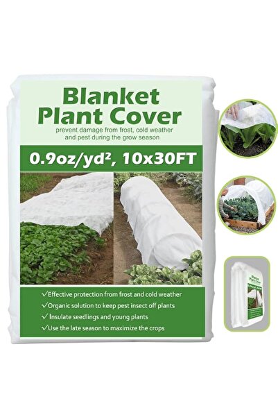Generic Plant Covers Freeze Protection 10 ft x 30 ft Floating Row Cover Garde...