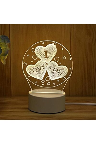Generic Romantic Love 3D Light LED Night Light Acrylic Decorative Light-E_Uni...