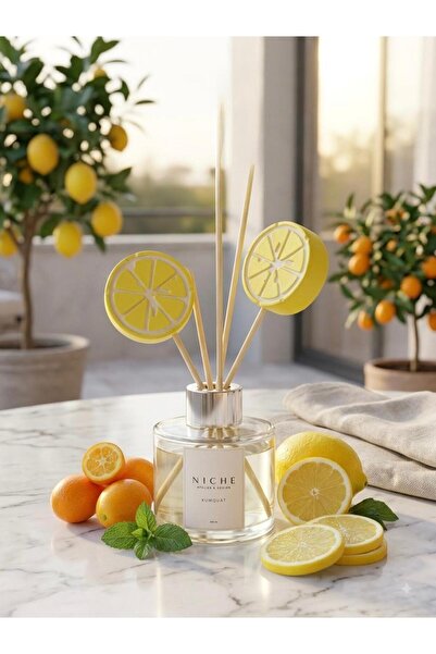 Niche Atelier&Design 100 cc Dekoratif Dilim Limon Taşlı Narenciye Kokulu Bamb...